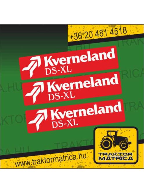 Kverneland DS-XL matricakészlet (levonó, decal, Aufkleber)