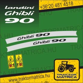   Landini Ghibli 90 matricakészlet (levonó, decal, Aufkleber)
