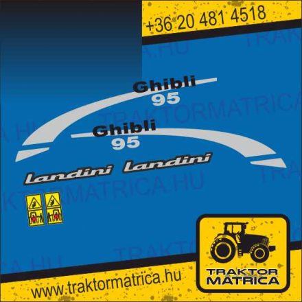 Landini Mythos 105 matricakészlet (levonó, decal, Aufkleber)