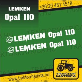   Lemken Opal matricakészlet (110, 120, 140, 160) (levonó, decal, Aufkleber)