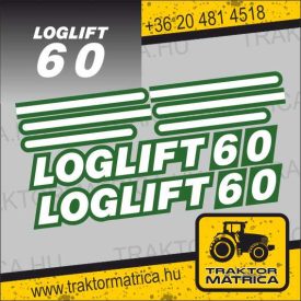 Loglift 60 matricakészlet (levonó, decal, Aufkleber)