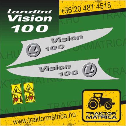 Landini Vision 100 matricakészlet (levonó, decal, Aufkleber)