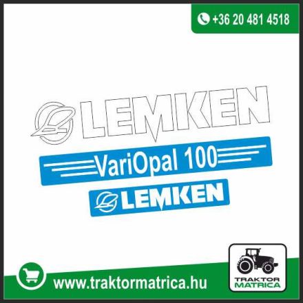 Lemken VariOpal 100 matricakészlet (levonó, decal, Aufkleber)