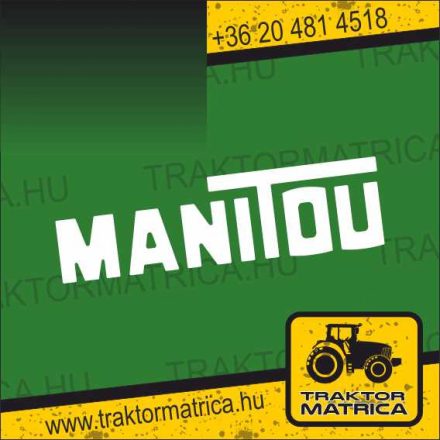 Manitou matrica 49 x 13 cm (levonó, decal, Aufkleber)