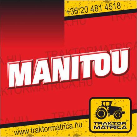 Manitou matrica 106 x 22 cm (levonó, decal, Aufkleber)