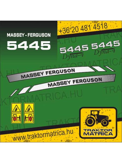 Massey Ferguson 5445 matricakészlet (levonó, decal, Aufkleber)