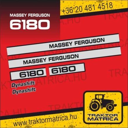 Massey Ferguson 6180 matricakészlet (levonó, decal, Aufkleber)