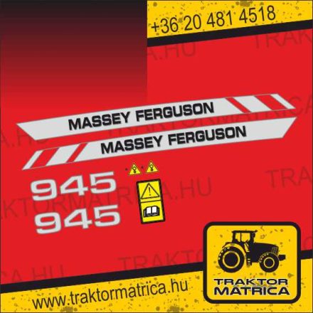 Massey Ferguson 945 matricakészlet (levonó, decal, Aufkleber)
