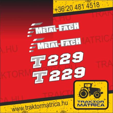 Metal-Fach T229 matricakészlet (levonó, decal, Aufkleber)