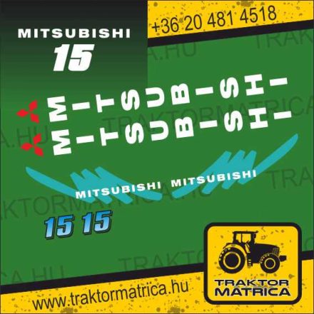Mitsubishi 15 matricakészlet (levonó, decal, Aufkleber)