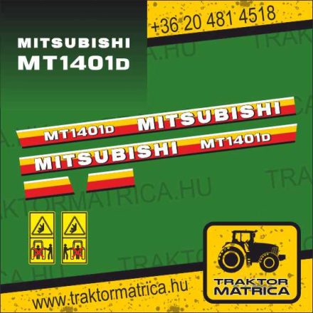 Mitsubishi MT 1401 D matricakészlet (levonó, decal, Aufkleber)