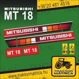 Mitsubishi MT 18 matricakészlet (levonó, decal, Aufkleber)