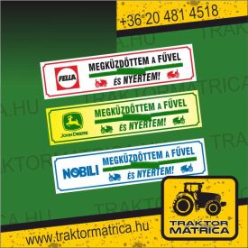 Megküzdöttem a fűvel matrica (levonó, decal, Aufkleber)