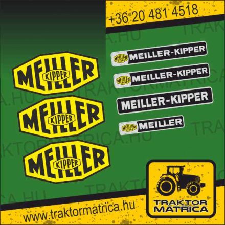 Meiller-Kipper matricakészlet (levonó, decal, Aufkleber)