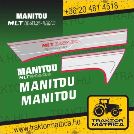 Manitou MLT 845-120 matricakészlet (levonó, decal, Aufkleber)
