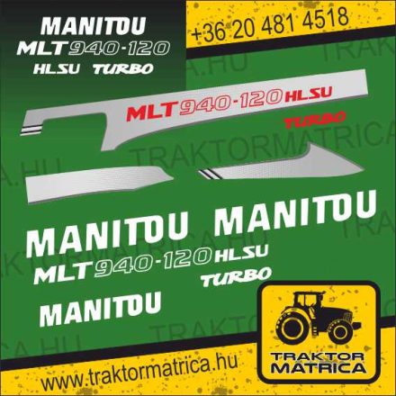 Manitou MLT 940-120 matricakészlet  (levonó, decal, Aufkleber)