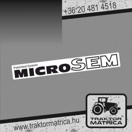 MicroSem matrica (levonó, decal, Aufkleber)