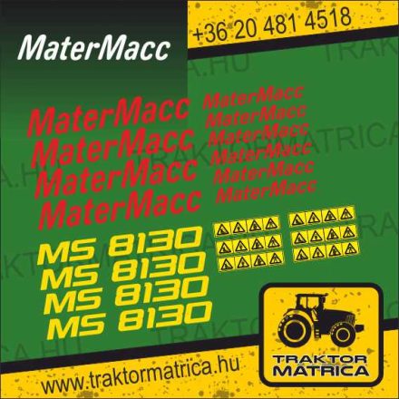 MaterMacc MS 8130 matricakészlet (levonó, decal, Aufkleber)