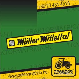   Müller Mitteltal matrica (43 x 7 cm) (levonó, decal, Aufkleber)