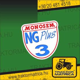 Monosem NG Plus 3 matrica (levonó, decal, Aufkleber)