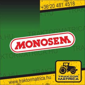 Monosem matrica (levonó, decal, Aufkleber)
