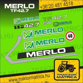 Merlo TF42.7 matricakészlet (levonó, decal, Aufkleber)