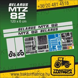  MTZ 82 matricakészlet fülke és szűrő matricákkal (levonó, decal, Aufkleber)