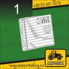 MTZ / Belarus sebességtartomány matrica (levonó, decal, Aufkleber)