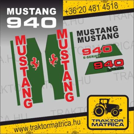 Mustang 940 matricakészlet (levonó, decal, Aufkleber)