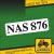 NAS 876 matrica (levonó, decal, Aufkleber)
