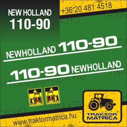 New Holland 110-90 matricakészlet (levonó, decal, Aufkleber)