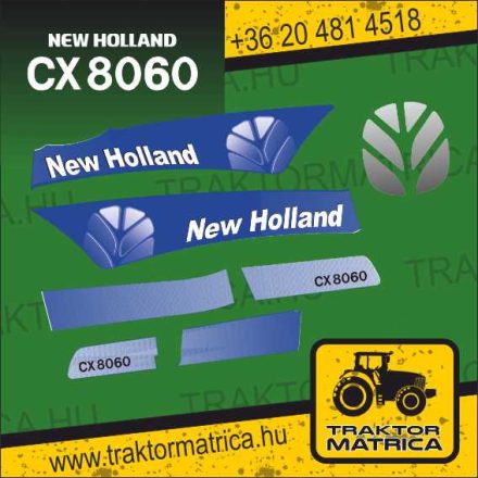 New Holland CX8060 matricakészlet (levonó, decal, Aufkleber)