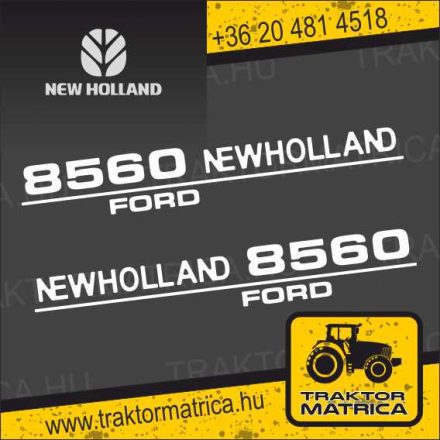 New Holland 8560 Ford matricakészlet (levonó, decal, Aufkleber)