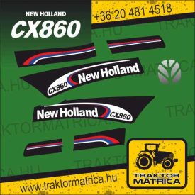   New Holland CX860 matricakészlet (levonó, decal, Aufkleber)