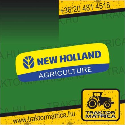New Holland Agriculture matrica (levonó, decal, Aufkleber)
