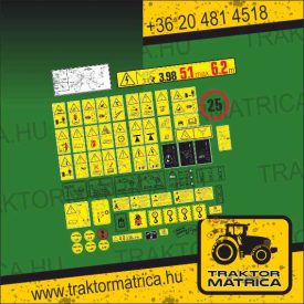   New Holland kombájn biztonsági matrica készlet (levonó, decal, Aufkleber)
