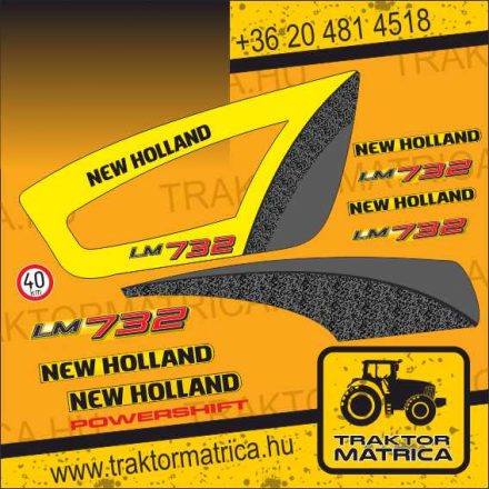New Holland LM732 matricakészlet (levonó, decal, Aufkleber)