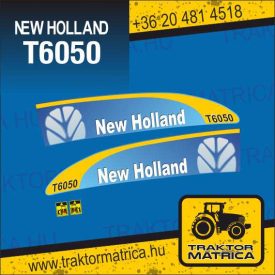   New Holland T6050 matricakészlet (levonó, decal, Aufkleber)