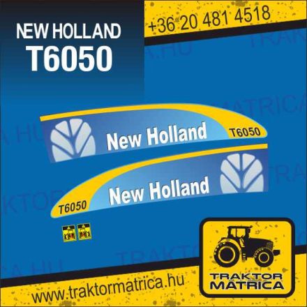 New Holland T6050 matricakészlet (levonó, decal, Aufkleber)
