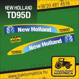  New Holland TD95D matricakészlet (levonó, decal, Aufkleber)
