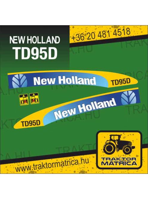 New Holland TD95D matricakészlet (levonó, decal, Aufkleber)