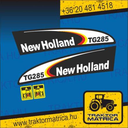 New Holland TG285 matricakészlet (levonó, decal, Aufkleber)