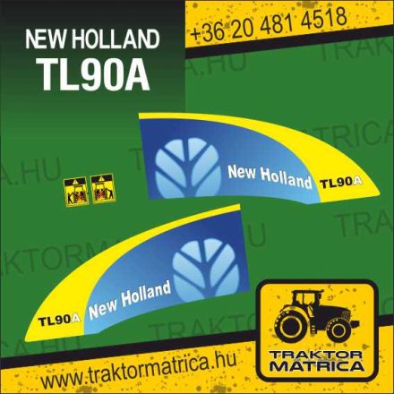 New Holland TL 90 A matricakészlet (levonó, decal, Aufkleber)