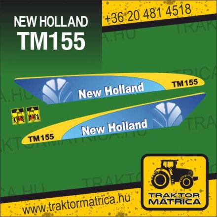 New Holland TM 155 matricakészlet (levonó, decal, Aufkleber)