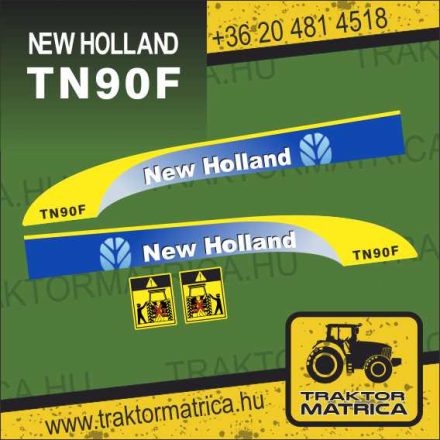 New Holland TN 90 F matricakészlet (levonó, decal, Aufkleber)