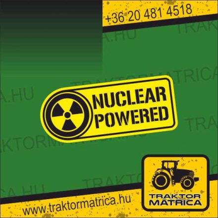 Nuclear powered matrica (levonó, decal, Aufkleber)