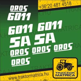   Oros matricakészlet 4011 SA / 6011 SA / 6034 SA / 6211 SA / 6211 HSA / 6234 SA / 6244 HSA (levonó, decal, Aufkleber)