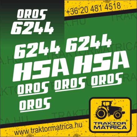 Oros matricakészlet 4011 SA / 6011 SA / 6034 SA / 6211 SA / 6211 HSA / 6234 SA / 6244 HSA (levonó, decal, Aufkleber)