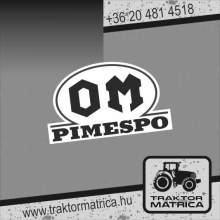 OM Pimespo matrica (levonó, decal, Aufkleber)