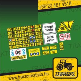   Permetező biztonsági matrica készlet (levonó, decal, Aufkleber)